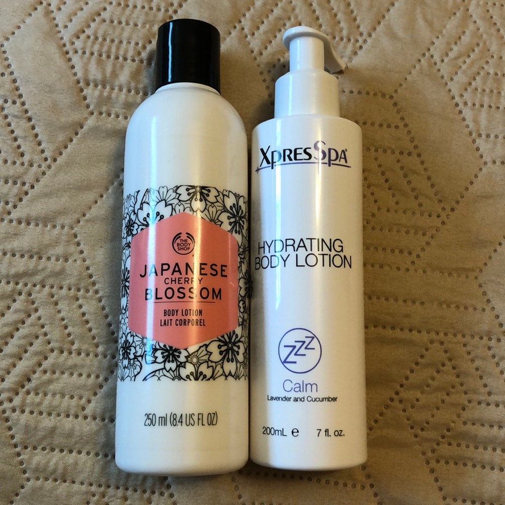 Body Shop and Xpress Spa Body Lotion Bundle